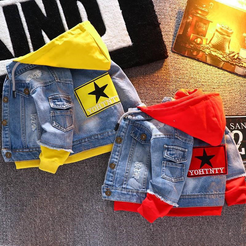 Boys Denim Jacket Spring And Autumn New Children&