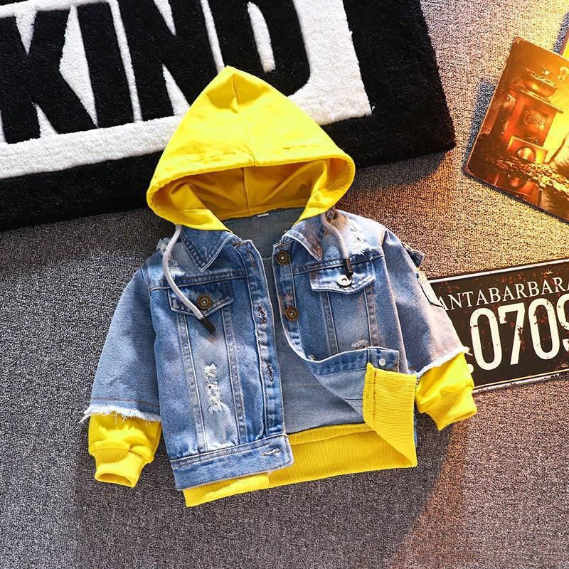 Boys Denim Jacket Spring And Autumn New Children&