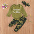 Letter Camouflage Printed Children Set