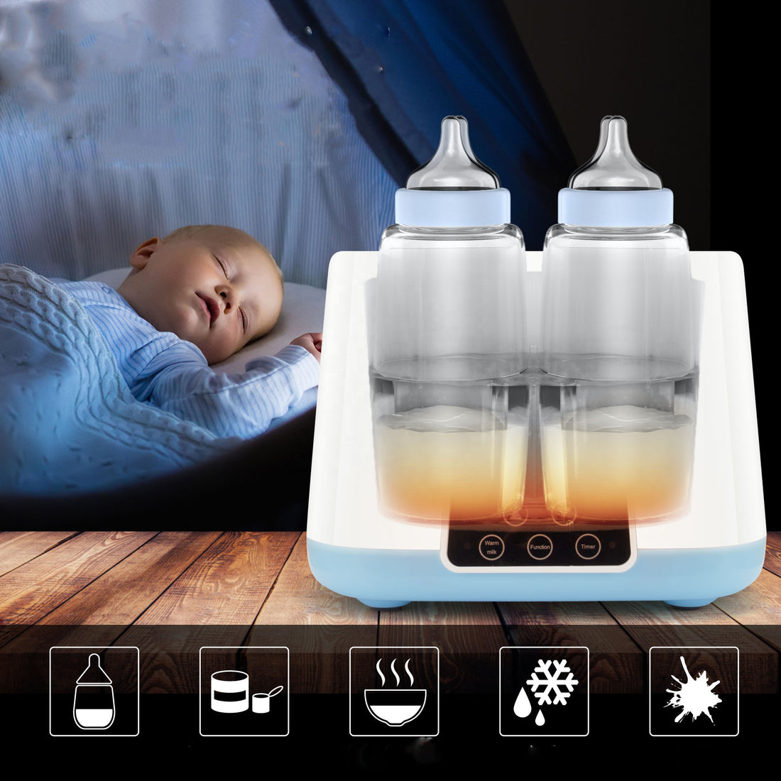 Baby Heat Preservation Automatic Feeding Bottle