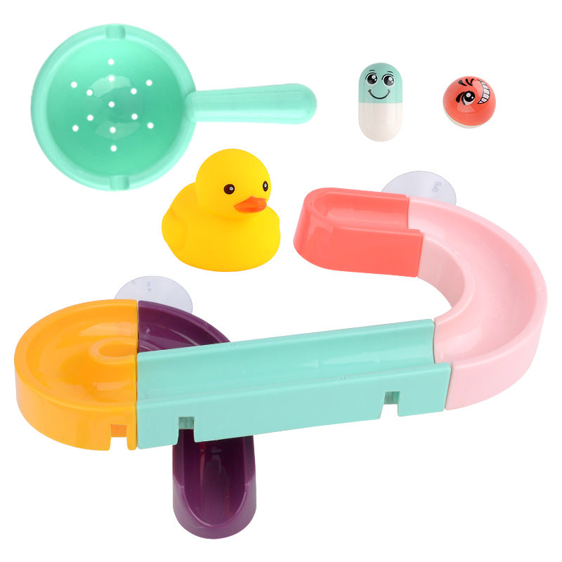 Kids Suction Cup Marble Race Bath Toy