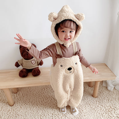 Baby Bear Suspenders Jumpsuit