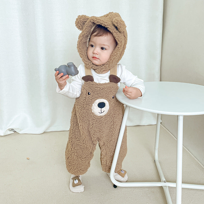 Baby Bear Suspenders Jumpsuit